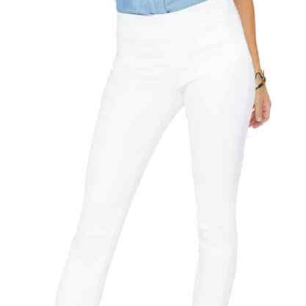 NYDJ Pull On Skinny Jeans Optic White SZ 6P NEW - Picture 2 of 2